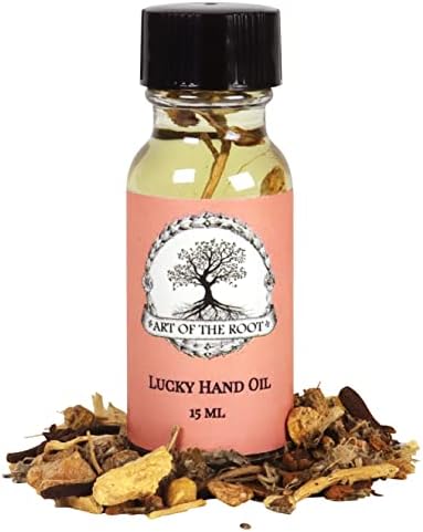 Art of the Root Lucky Hand Oil Herbs & Essential Oils | Luck, Love, Gambling, Success & New Opportunities | Conjure, Wiccan, Pagan & Magick