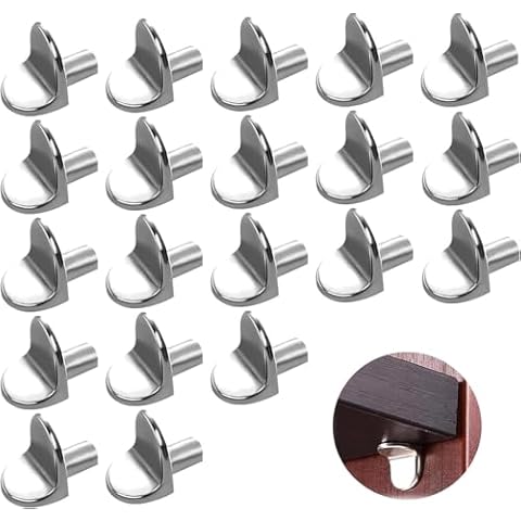 20 Pcs Heavy Duty L-Shaped Metal Shelf Support Brackets Cover