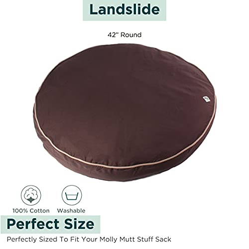 Molly Mutt Dog Bed Cover - Landslide Print - Measures 42”X5’’ - 100% Cotton - Durable - Breathable - Sustainable - Machine Washable Dog Bed Cover #TOP1