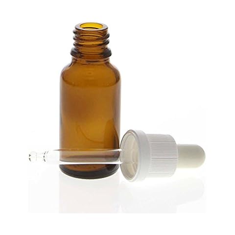 Braunglasflasche mit Pipette. Leere Glasflasche, Kosmetex Pipettenflasche mit kompletter Pipettenmontur, 10 ml Cover