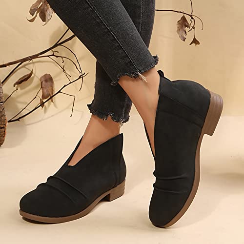 Chaussures décontractées femmes bottines bottes cuir