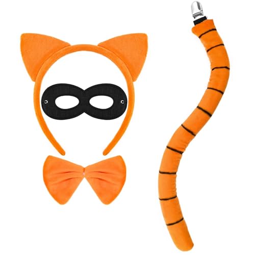 JcHrmers Orange Cat Costume Accessories