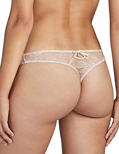 Aubade Womens Thong Panties, Skin, Large Us #TOP1