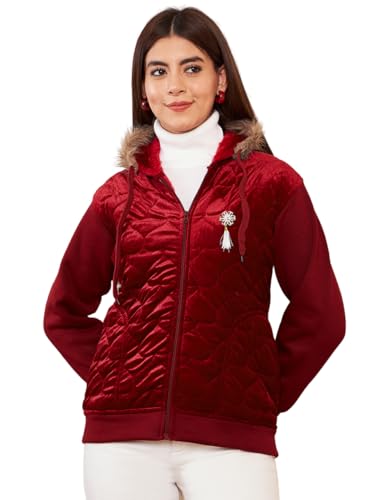 Image of Pivl Women's Fleece Winter hooded Casual Jacket