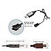 HYF 2 Pcs 6.4V 500mAh SM4P Plug Lithium Battery with USB Charging Cable for RC Toys Electric Robot Toy Drone Study Machine