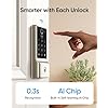 eufy Security Smart Lock C220, Fingerprint Keyless Entry Door Lock, Built-in Wi-Fi, App Remote Control, Front Door Smart Deadbolt, IP53 Waterproof, 8-Months Battery, Nickel