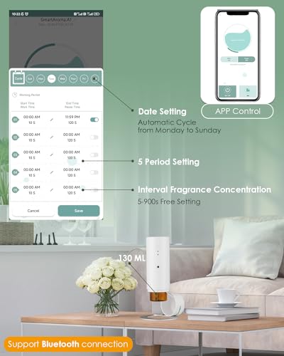 Mxmoonant-Diffuseurs-d-Huile-Essentiel-sans-Eau-Mural-30-60-130ml-Electrique-Controle-dapplication-pour-Grande-Piece-Bureau-Magasin-Hotel-Restaurant
