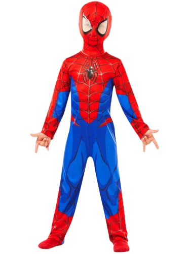 Rubies 640840l Spiderman Marvel Spider-Man Classic Child Costume, Boys, L (7-8 Years/128 cms) Halloween