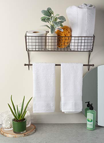 Dii Rustic Farmhouse Bathroom Décor, Metal Storage, Large Towel Bar, Rustic #TOP3