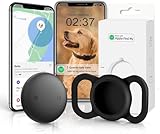 GPS Tracker for Dogs (1 Pack), Mini GPS Cat Tracker, Smart Pet Activity Tracker (iOS Only), No Monthly Fee, Compatible with Apple Find My, Anti-Lost, Finder Tag for Vehicles/Pets/Items/Kids