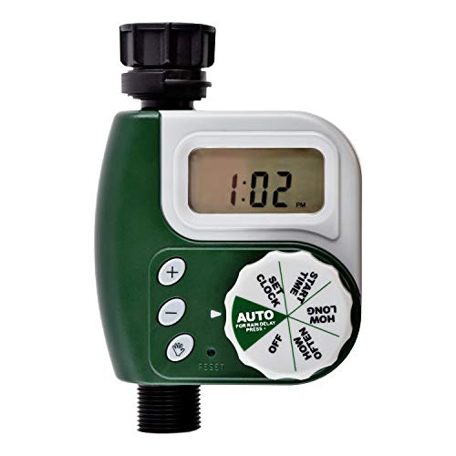 Segomo Tools Programmable and Weatherproof Single Outlet Hose Faucet Digital Watering Timer - WT1
