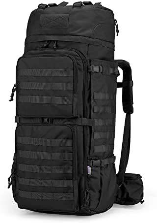 Mardingtop 60L/55L/75L Internal Frame Backpack,Large Hiking Backpack Military Rucksack with Rain Cover for Camping Outdoor Trekking Mountaineering Hunting