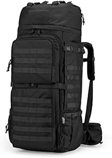Mardingtop 60L/55L/75L Internal Frame Backpack,Large Hiking Backpack Military Rucksack with Rain Cover for Camping Outdoor Trekking Mountaineering Hunting