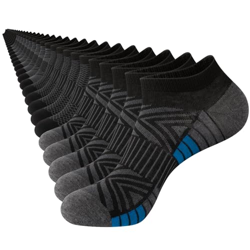 30 Pairs Mens No Show Socks -Lightweight Thin Low Cut Ankle Socks Size 9-11 Bulk Pack