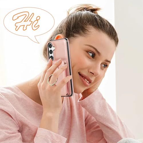 Coque Samsung Galaxy A35 5G cuir antichoc anneau béquille lanière A356U