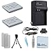 2 DMW-BCK7 Batteries for Panasonic Lumix DMC-SZ02, DMC-SZ1, DMC-SZ5, DMC-SZ7, DMC-TS20, DMC-TS25, DMW-BCK7PP, DMW-BCK7E, NCA-YN101G Camera, Charger & eCostConnection Complete Starter Kit