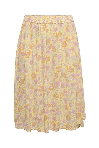 KAFFE CURVE Rock KCisma 46, Yellow/Lupine/Feather Flower