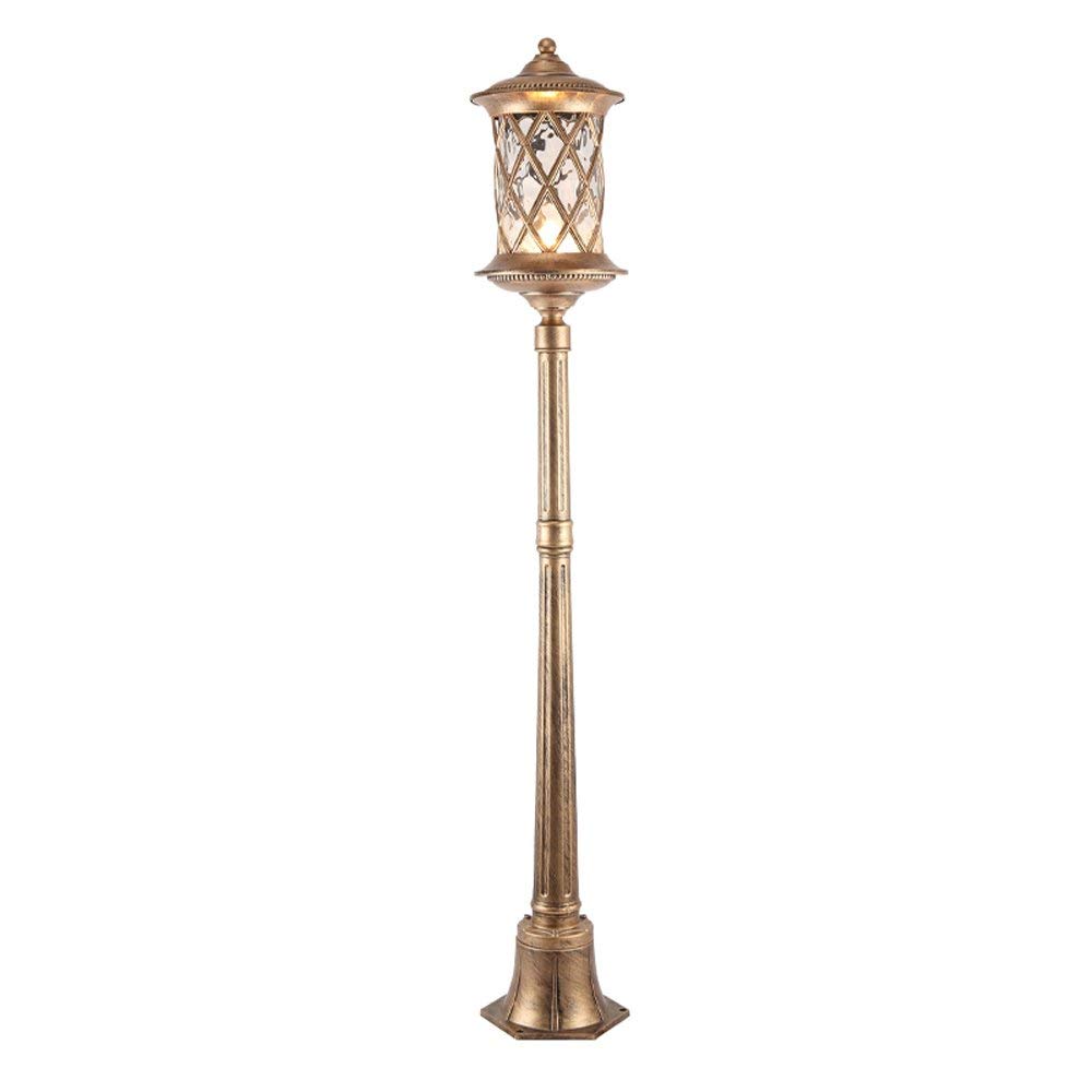 QUSYZD Lamp Post Lights Outdoor, Continental Waterproof Aluminum Glass Garden Lights Lawn Lights Simple Outdoor Lantern Floor Lamp, Street Post Light Park Villa Garden Villa,