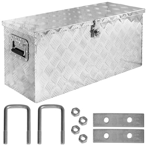 Trucky Truck Box Caisse de Transport Remorque Boîte à Outils Chequer Plaque en Alu D080 Montage