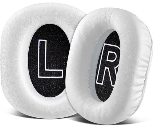 Image of SOULWIT Earpads Replacement for Logitech G Pro, G Pro X, G Pro X 2, G Pro X SE Headphones, Ear Pads Cushions with Soft Protein Leather and High-Density Memory Foam - White
