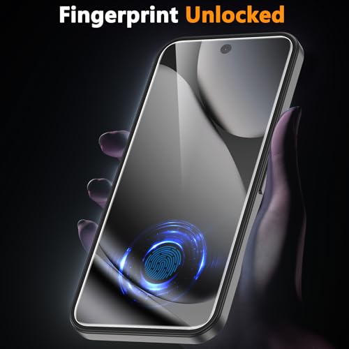 LYWHL for Google Pixel 10 Pro Screen Protector, 3 Pack 9H Hardness Tempered Glass Film +2 Pack Camera Lens Protector, Fingerprint Unlock Support, HD Clear Anti-Scratch Easy Install Full Coverage Case Friendly by LYWHL - Image 4