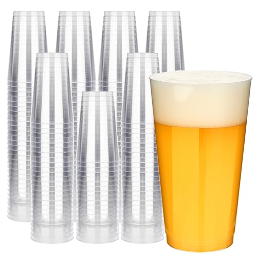 RACETOP 16 oz Clear Plastic Cups, 200 Pack Disposable Party Cup