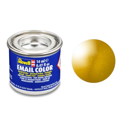 Revell Emaille-Farbe, 14 ml, Messing-Metallic-Finish