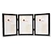Lawrence Frames Hinged Triple Black Wood Picture Frame, Gallery Collection, 5 by 7-Inch