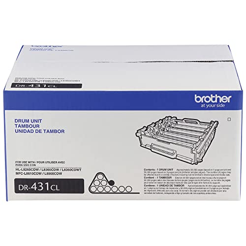 Brother Printer DR431CL Drum Unit-Retail Packaging , White