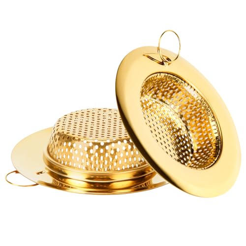 2 Coladores para Fregadero de Cocina con Anillo de Extracción