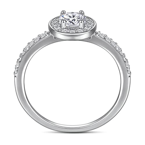 Bague ronde en argent véritable pour sublimer les mains de la mariée - 5