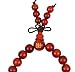 Woodies Rose Wood Bead Mala Necklace