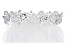 Swea Pea & Lilli Girls First Communion Veil - White Holy 1st Communion Headpiece with Headband and Flowers