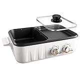 ★ capacidad olla de 1.2L, olla de 60 mm de profundidad, barbacoa placa de 20 mm, el calentamiento del panel 1200w apoyo de fuego, a 8 minutos para ayudarle a hacer los platos.
