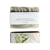 Elder Pine & Fir body soap/coconut milk/Shea butter / 5oz / handmade/housewarming/clay/moisturizing/all skin types/vegan/all natural -  IMMORTELLE Soap and Body