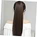 HAKIDZEL Long Straight Hair Wig Wigs Long Ponytails Hair Ponytail Extension Accessories for Women Extensions Fake Extension High Temperature Wire Black