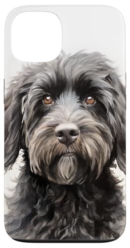 Black Labradoodle Dog Watercolor Artwork Case for iPhone 13