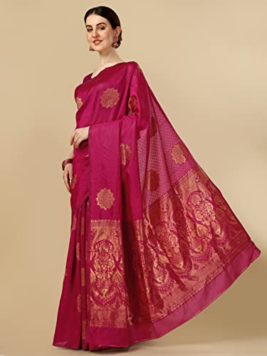 Image of Avantika Fashion Women's Kanjivaram Soft Silk Banarasi Sarees With Blouse Piece