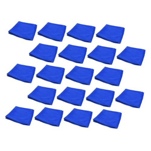Microfibre bleu sans peluches GARVALON serviettes pour essuyage sans rayures