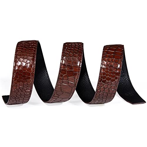 belt Leather Strap for Men Dress Jeans Wedding Mens Belts Set Automatic Buckles Waist Belt with Gift Box man (Color : As shown Size : 110cm) (As Shown 120cm)3