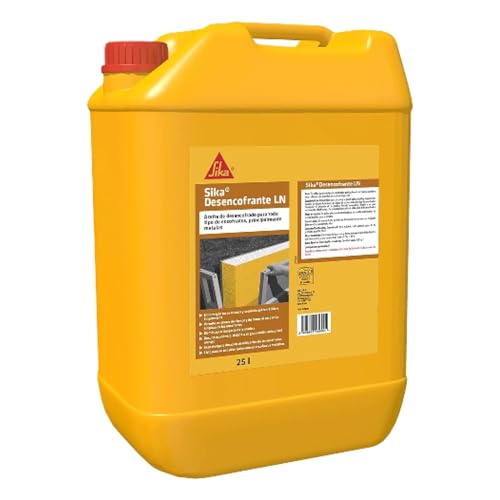 SIKA - Aceite de desencofrado - Sika Desencofrante LN amarillo - Para todo tipo de encofrados - Ideal para encofrados metálicos - Listo para usar - 25 L