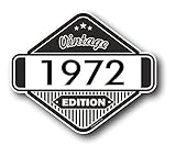  Sticar-It Ltd Clásico Edition 1972 Retro Clásico Vinilo Motos Cafe Racer Pegatina Insignia 85x70mm Aprox.