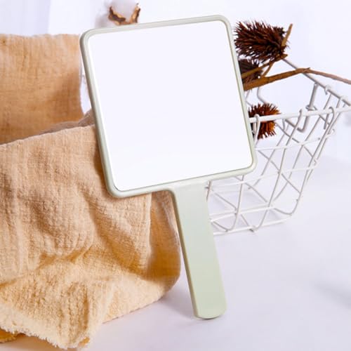 Set de 3 espejos portátiles con mango para maquillaje miniatura 4