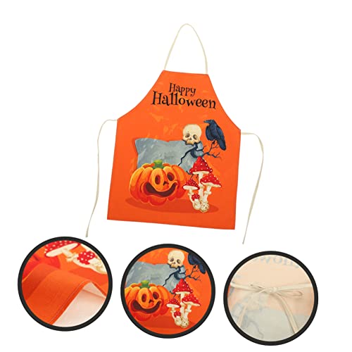 Tabliers en forme de citrouille d'Halloween légers et respirants pour la cuisine | Lot de 4
