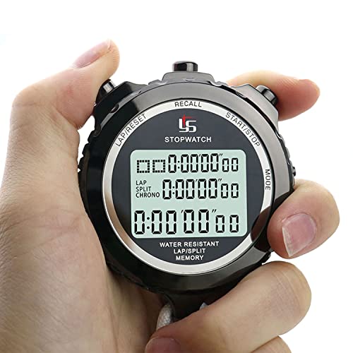 Rolilink Metal Stopwatch Stop Watch For Sports Waterproof Stopwatches Timer For Sports And Competitions (10 Lap) #TOP6