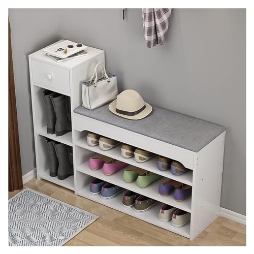 Banco de entrada para almacenamiento de zapatos ideal para renovar el orden en tu sala de estar