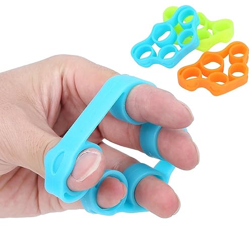 Rankomu Pacote com 3 fortalecedores de dedos, exercitador de dedo para antebraço e fortalecedor de m