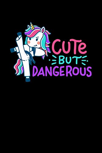 Cute But Dangerous: 120 Pages I 6x9 I Graph Paper 5x5 I Funny Cute Unicorn, Karate & MMA Gifts I