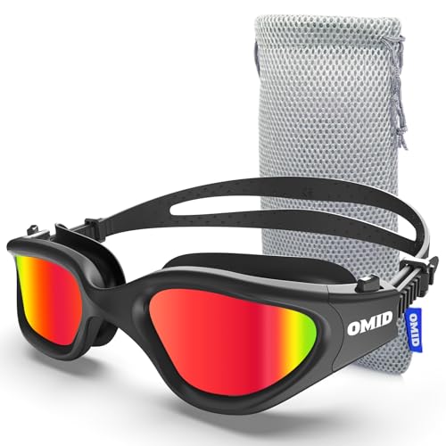 OMID Swim Goggles, P2 Lite Comfortable Anti-Fog Swimming Goggles for Men Women Adults Youth