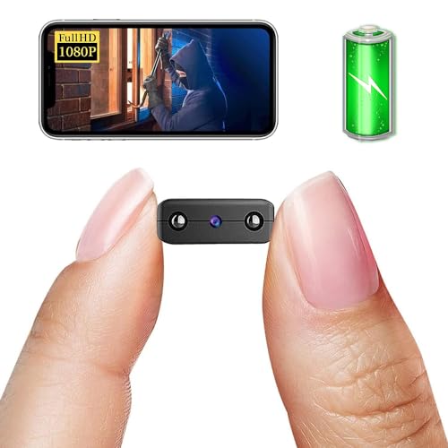 Smallest Wireless Battery Camera,HD1080P Wireless Wifi Camera,Portable Remote Camera,Nanny Cam,Baby Monitor with Night Vision,Motion Detection,Cloud Storage,Remote Viewing for iOS Android Phone APP